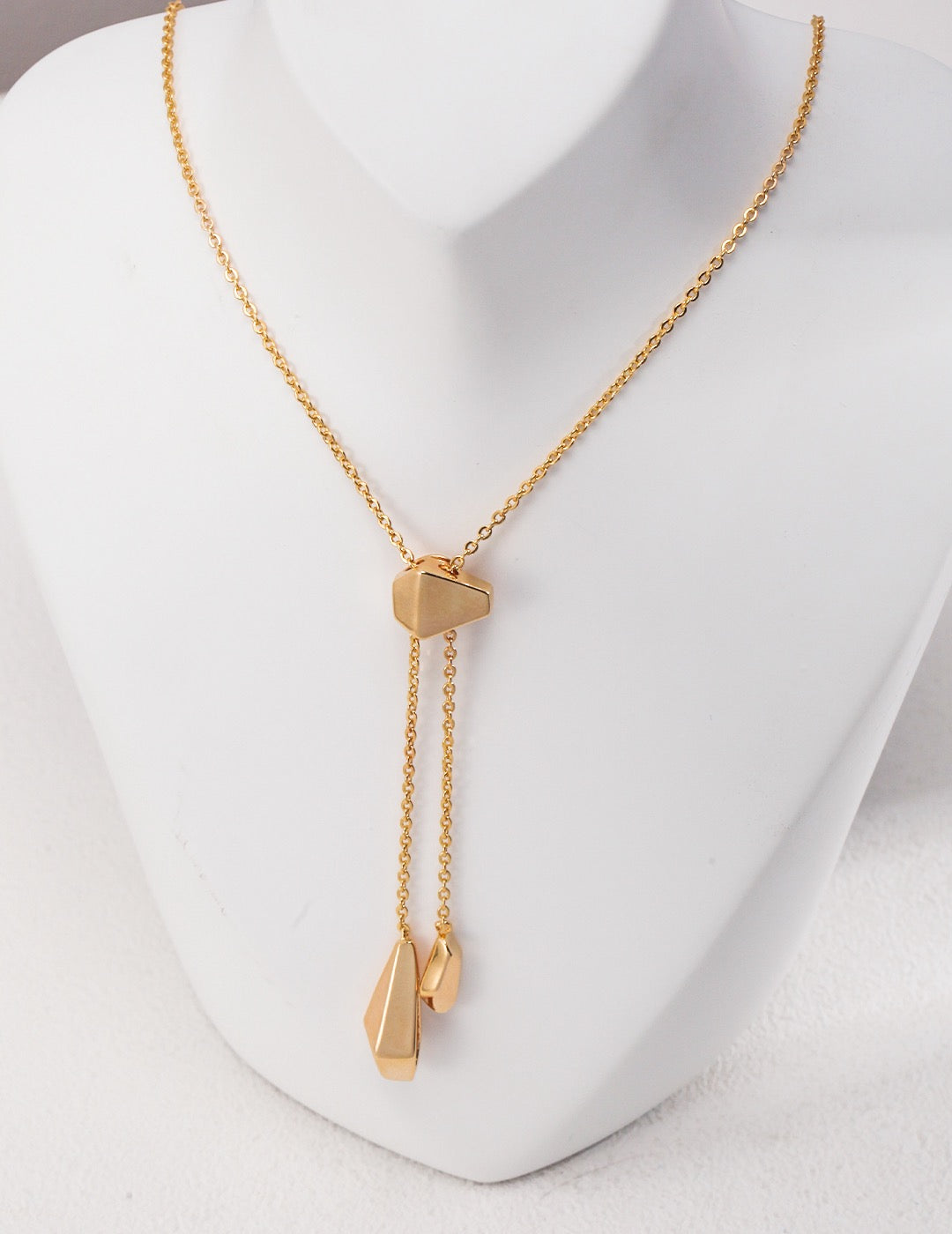 Geo Flow Necklace — 18K Gold Plated S925 Silver