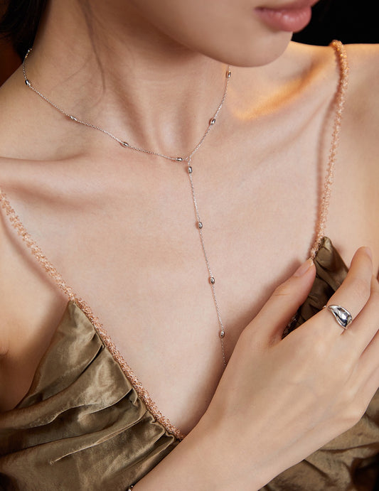 Beaded Flow Necklace — 18K Gold Plated S925 Silver