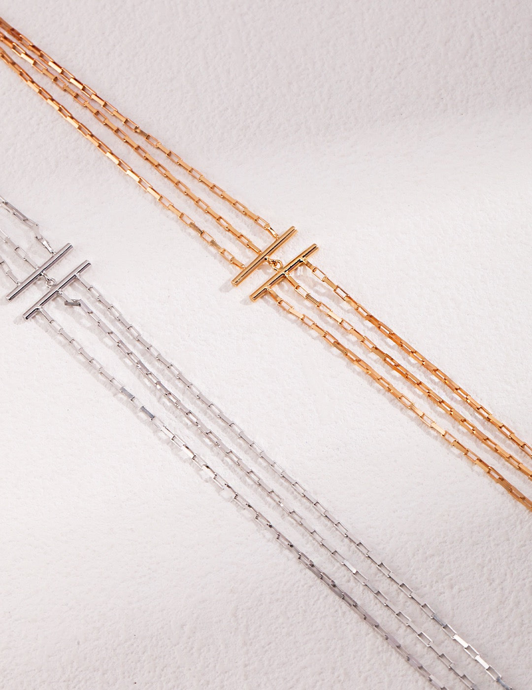Layered Grace Necklace — 18K Gold Plated S925 Silver